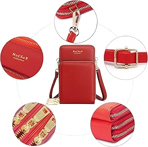 CARTERA DE TIRANTES AESTHETIC ROJA