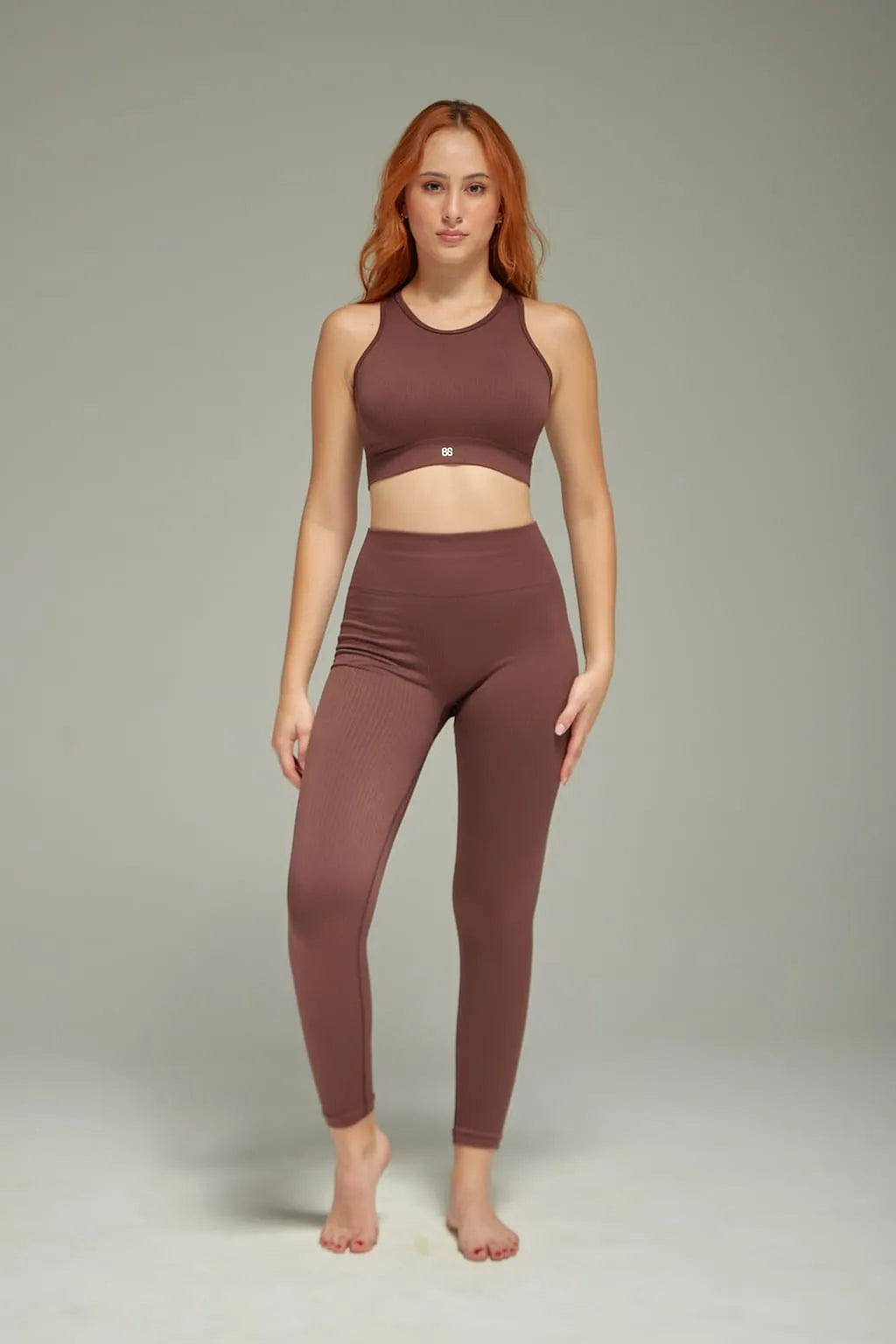 SET DEPORTIVO / PANTALON LARGO ABC221 MARRON