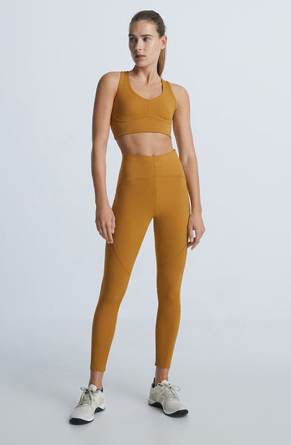 SET DEPORTIVO / PANTALON LARGO ABC221 MOSTAZA